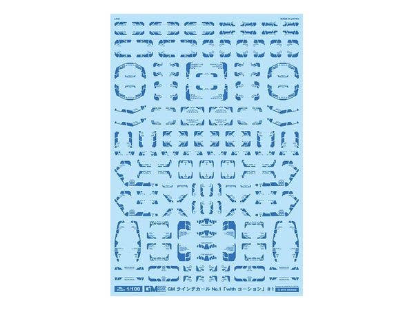 GM Line Decal No.1 with Caution #1 Cool Blue