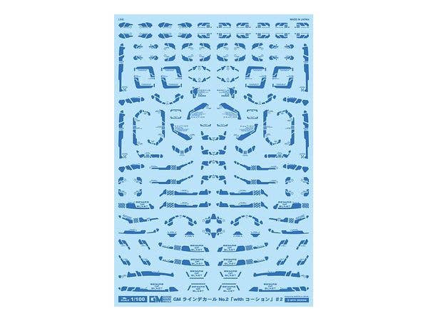 GM Line Decal No.2 with Caution #2 Cool Blue