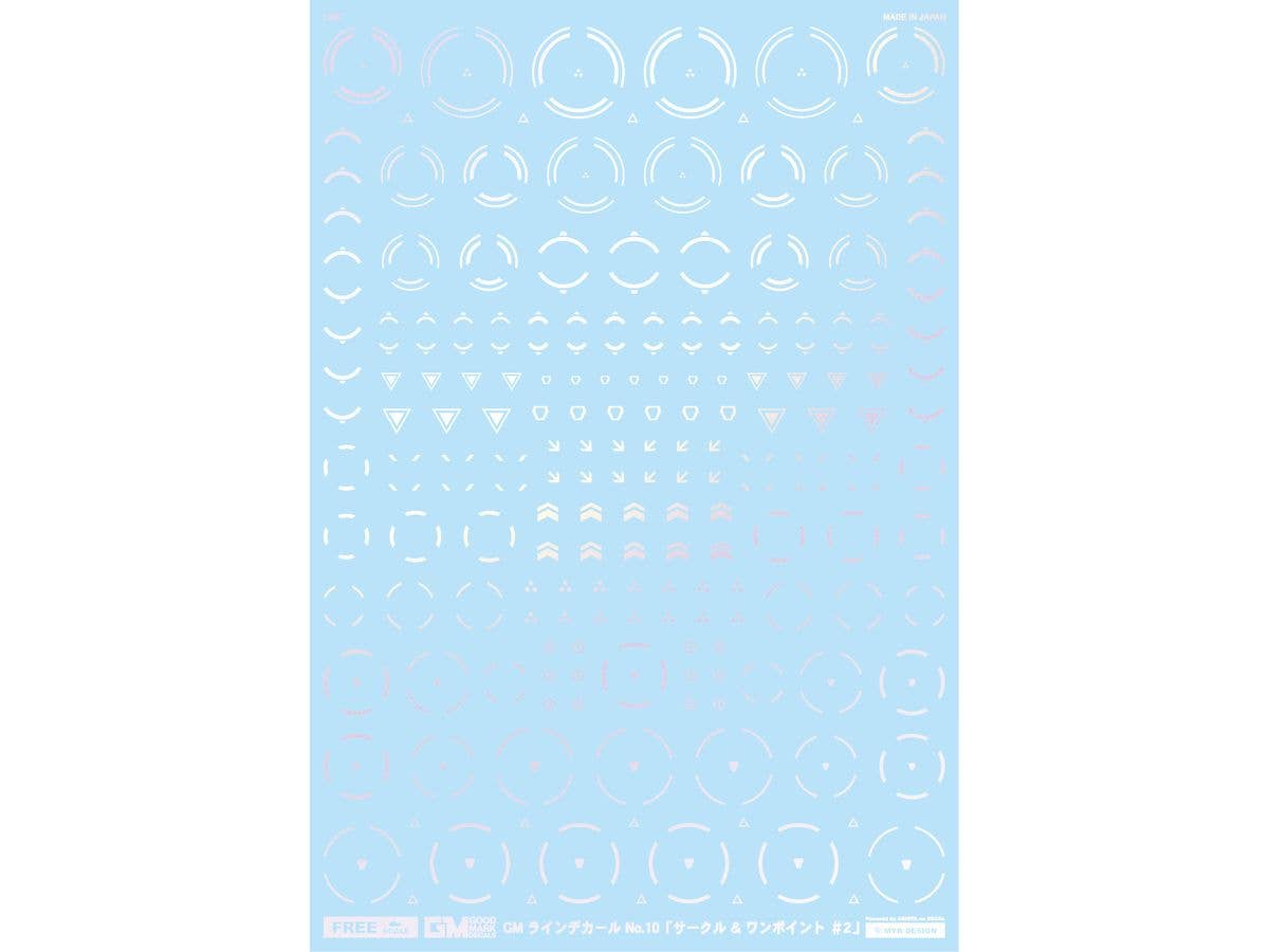 GM Line Decal No.10 Circle & One Point #2 Pearl Red