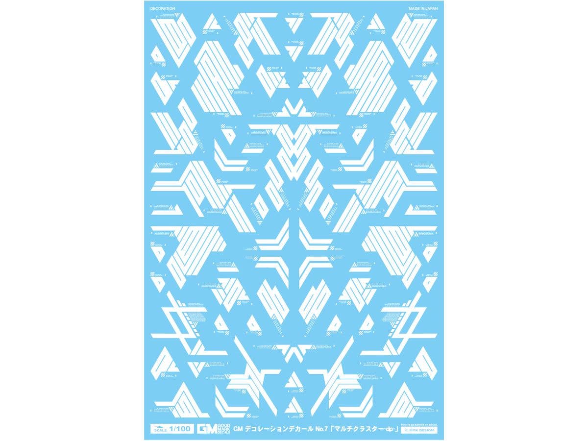 GM Decorative Decal No.7 Multi-cluster-dp- White