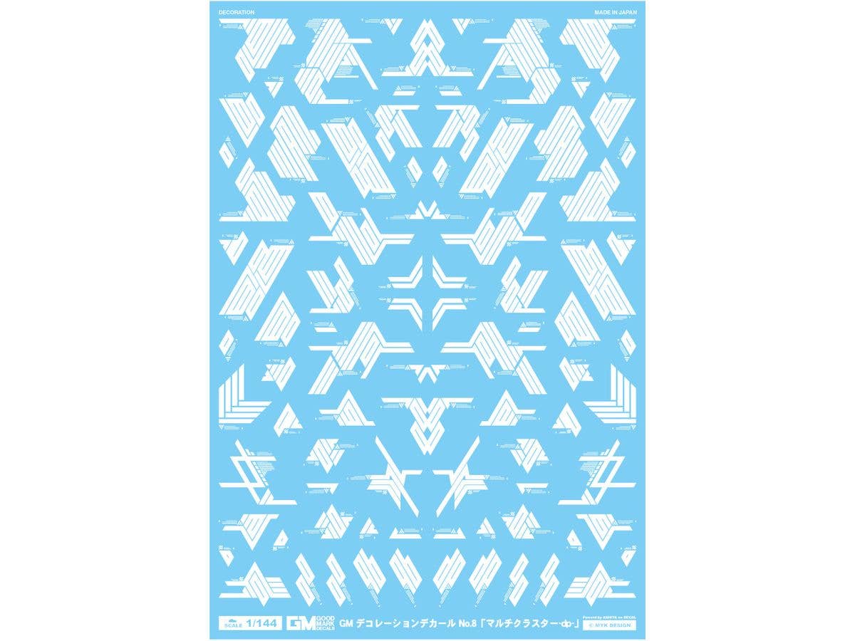 GM Decorative Decal No.8 Multi-cluster-dp- White