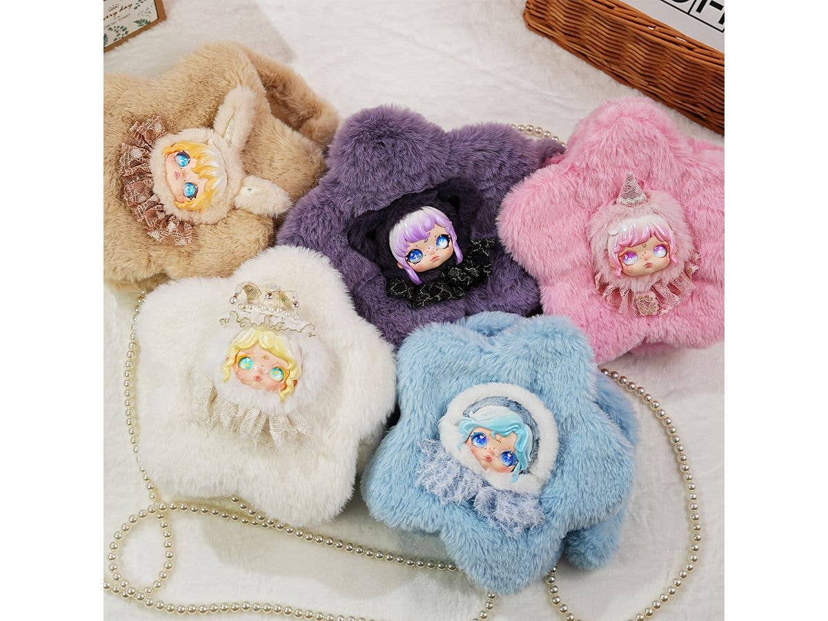 Aria Snow Whisper Vinyl Plush Crossbody Bag Blind Box 1Box 4pcs