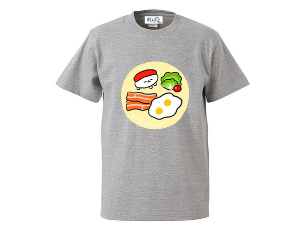 Oshushi Dayo Breakfast T-shirt Gray (XL)