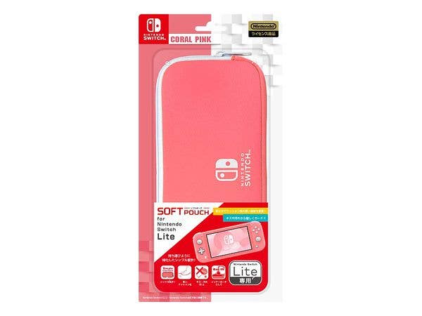 Nintendo Switch Lite: Soft Pouch for Switch Lite Coral
