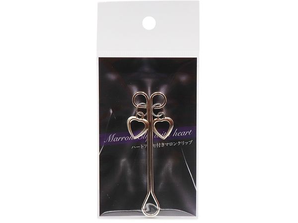 Marron Clip with Heart Accessory