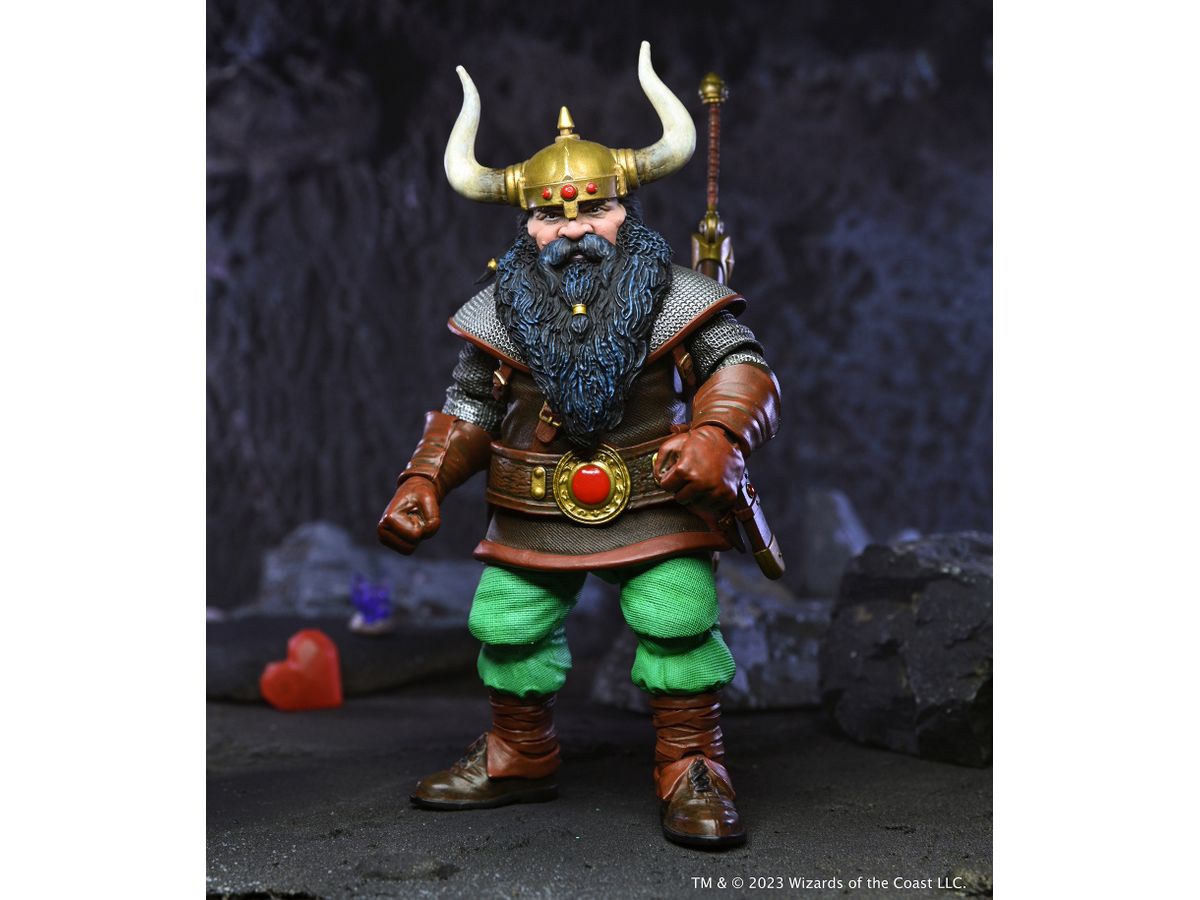 Dungeons & Dragons / Elkhorn the Good Dwarf Fighter 7 Inch Action Figure