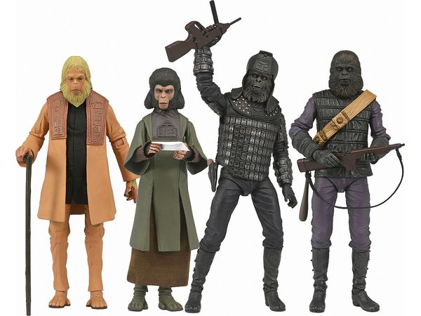Planet of The Apes / 7 inch Action Figure Legacy Series Set of 4
