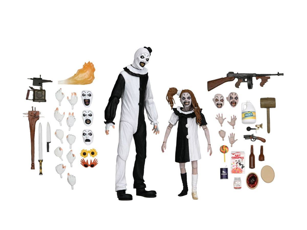 Terrifier 2 / Art the Clown & Little Pale Girl Ultimate 7-inch Action Figure 2-Pack