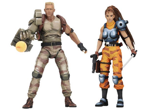 Alien vs. Predator Arcade: 7-inch Action Figure Alan "Dutch" Schaefer & Linn Kurosawa 2PK