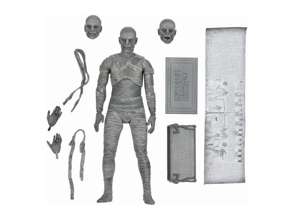 Universal Monster / The Mummy Imhotep 7inch Ultimate Action Figure Black & White Ver.
