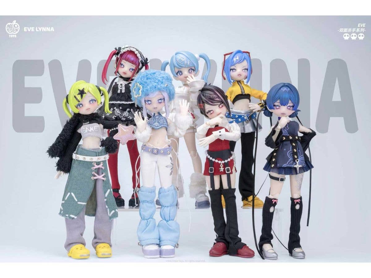 Eve lynna Two-Faced Killer Series Trading Doll 1Box 6pcs