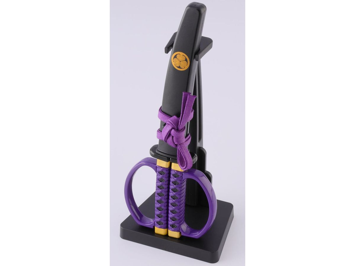 Japanese Sword Scissors Tokugawa Ieyasu model with Stand