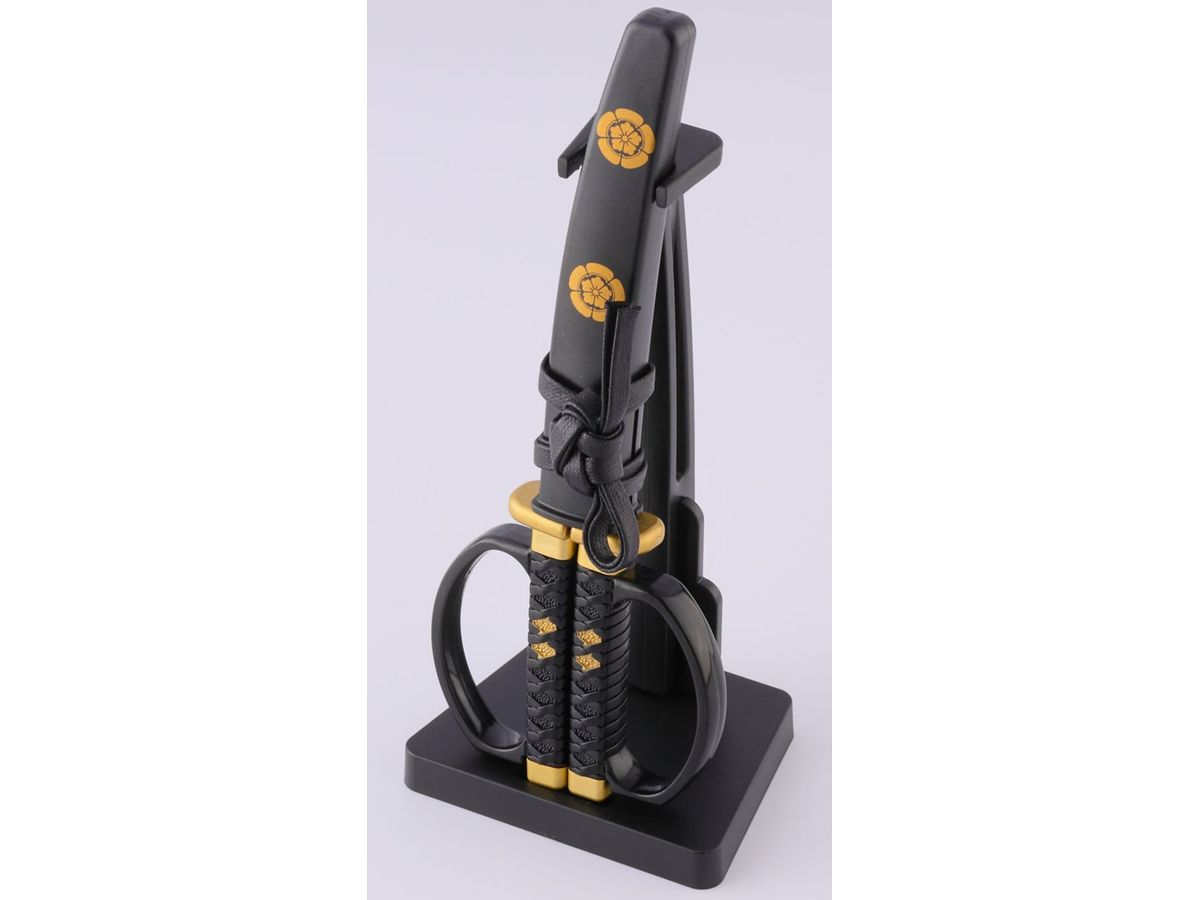 Japanese Sword Scissors Oda Nobunaga Model with Stand