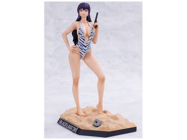 Black Lagoon: Roberta -Swimwear Ver.- with Deck Display Base PVC
