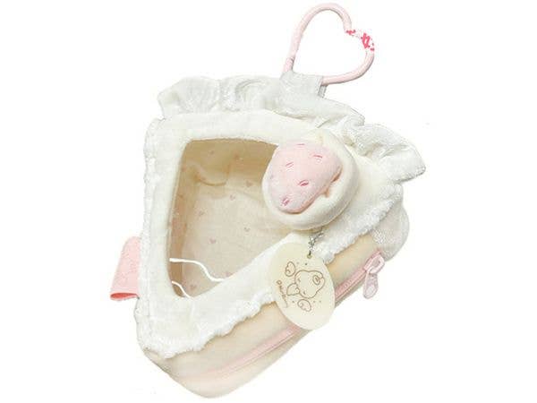 White Strawberry Cake Series Doll Bag For 10cm Doll (Triangle Type)