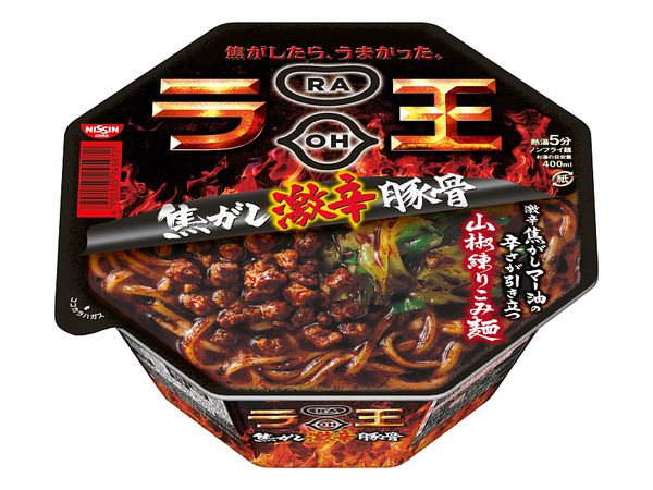 Nissin Noodles Raoh Smokey Very Hot Pepper Tonkotsu (120g)