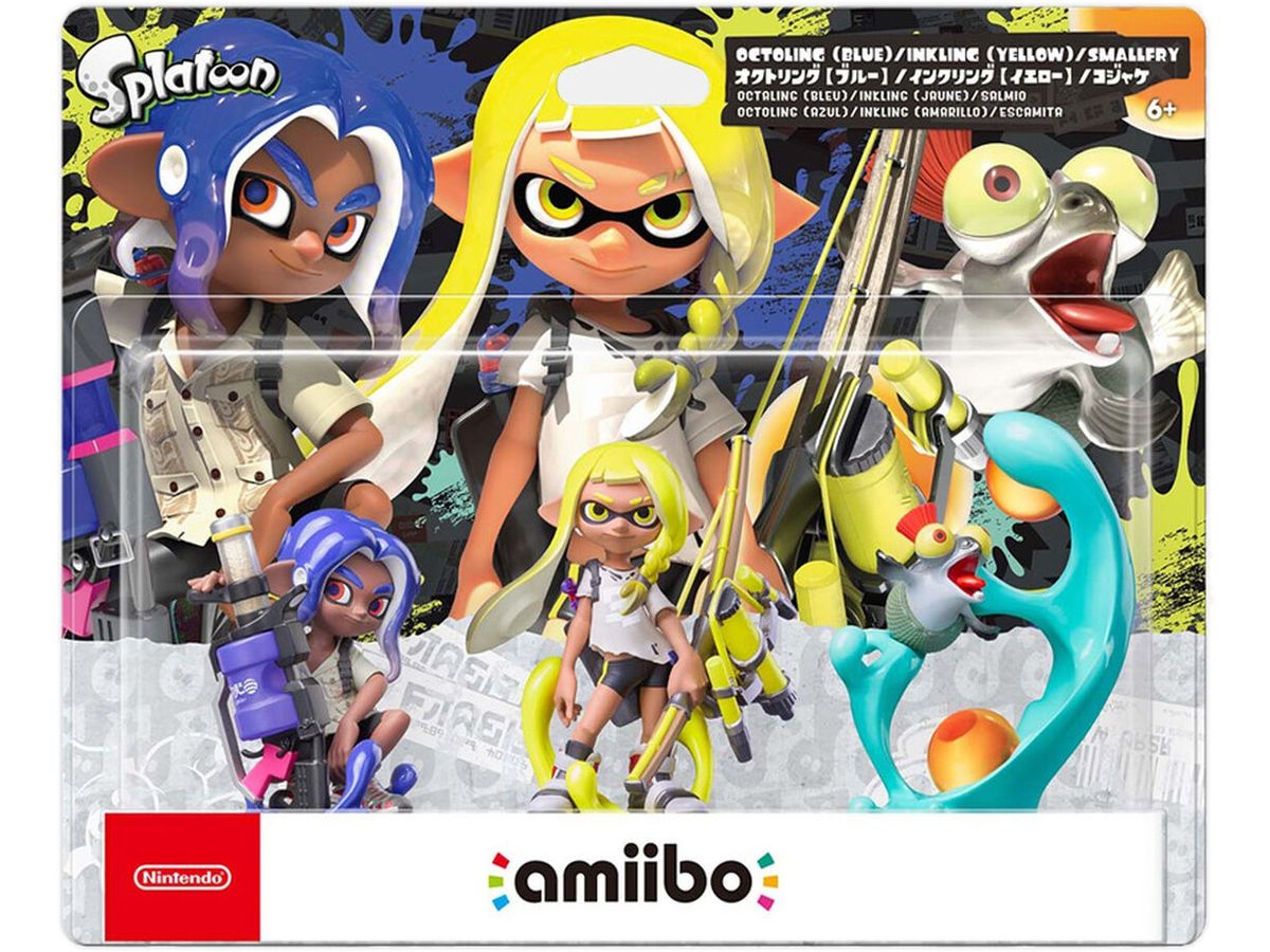 amiibo Octaling Blue & Inkling Yellow & Smallfry (Splatoon)