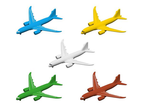GEO Craper Component Unit Airplane Piece 5 Aircraft Set (Color Ver.)