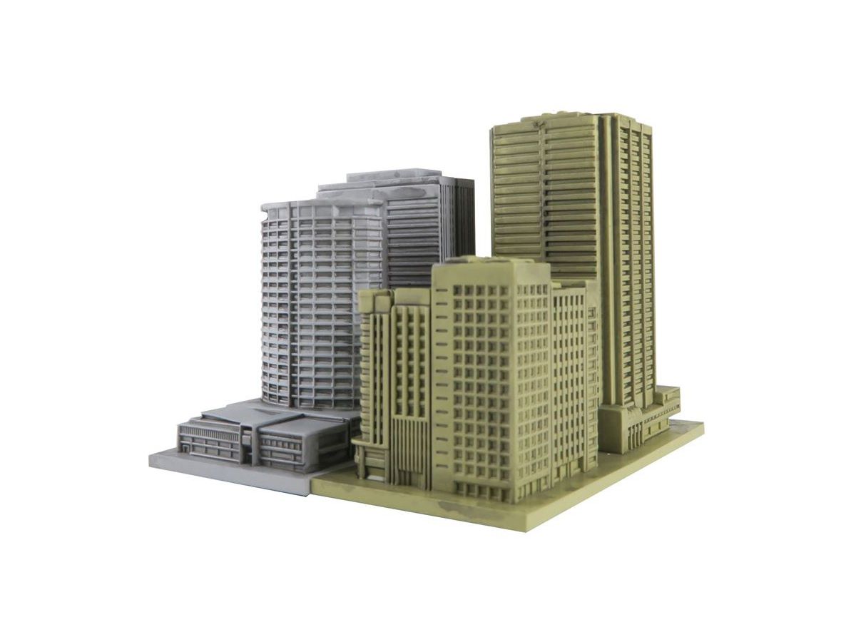 GEO Craper Break Effect Middle Class Building Painted Scale Model