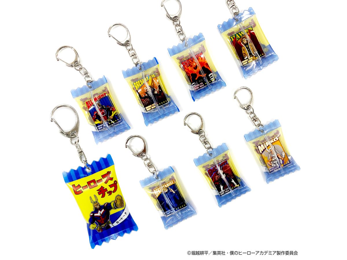 My Hero Academia: Heroes Chip Trading Pvc Keychains 1Box 7Pcs