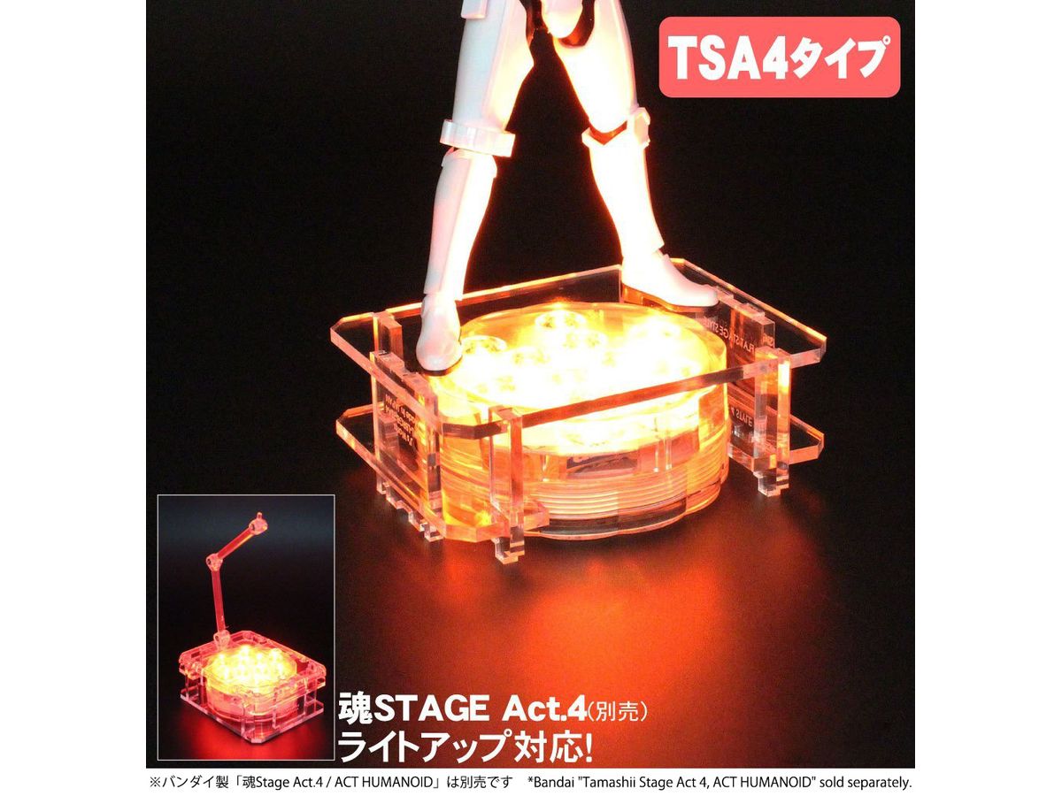 Figure Stage Light Up Base TSA4 LED Bundled Set