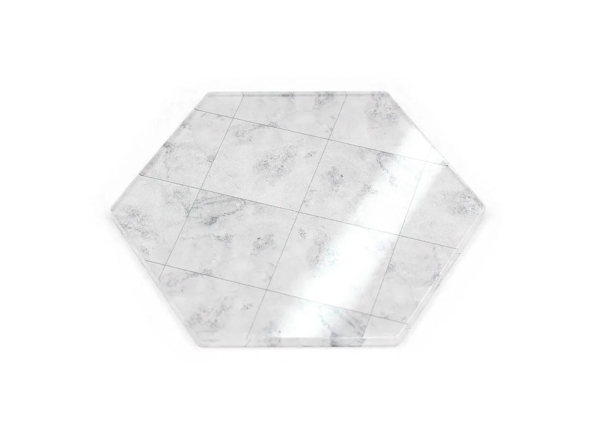 Hex Display Plate 80 Marble Floor A