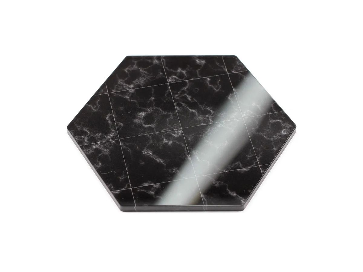Hex Display Plate 80 Marble Floor B