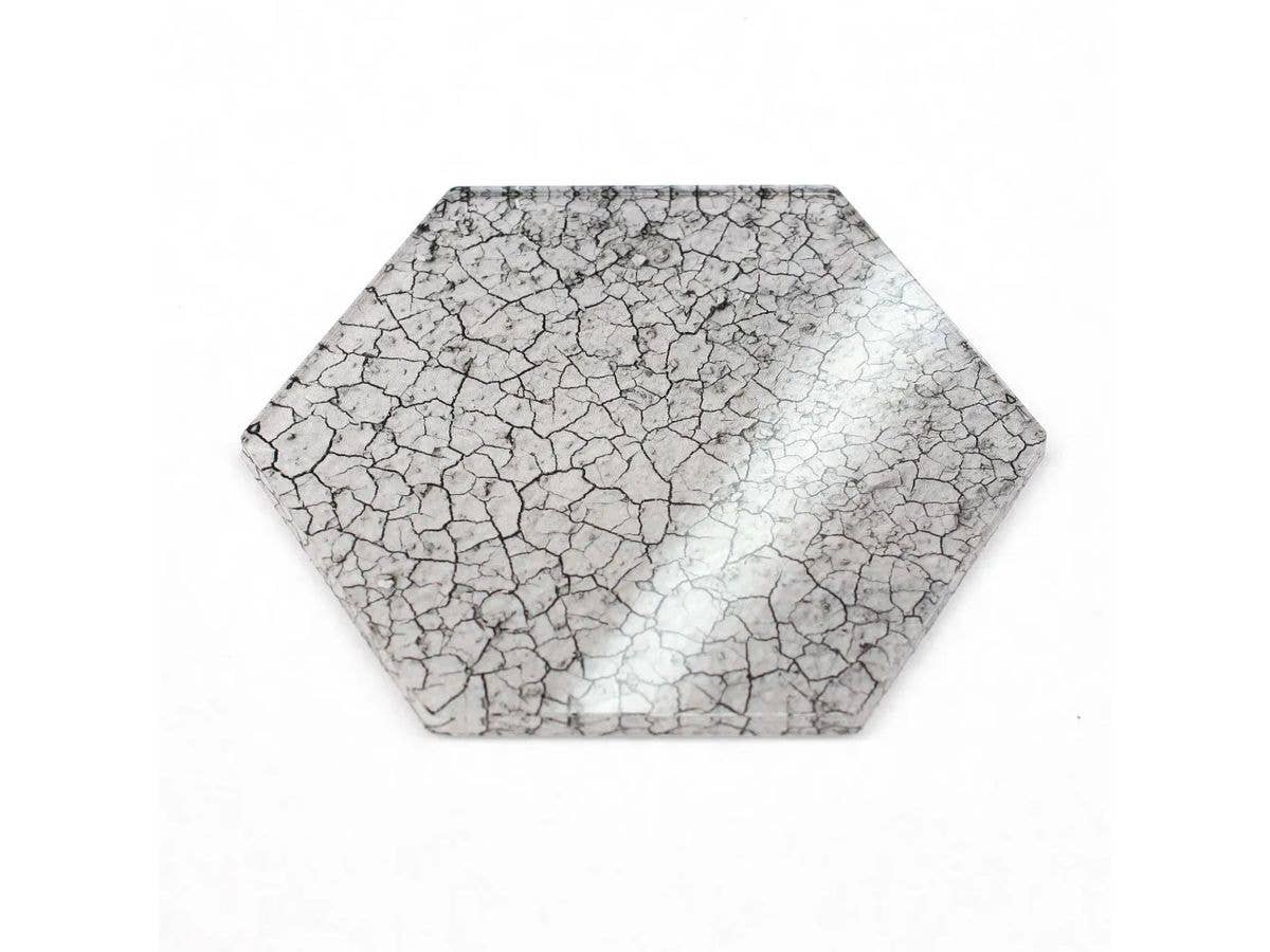 Hex Display Plate 80 Cracked Dry Floor A