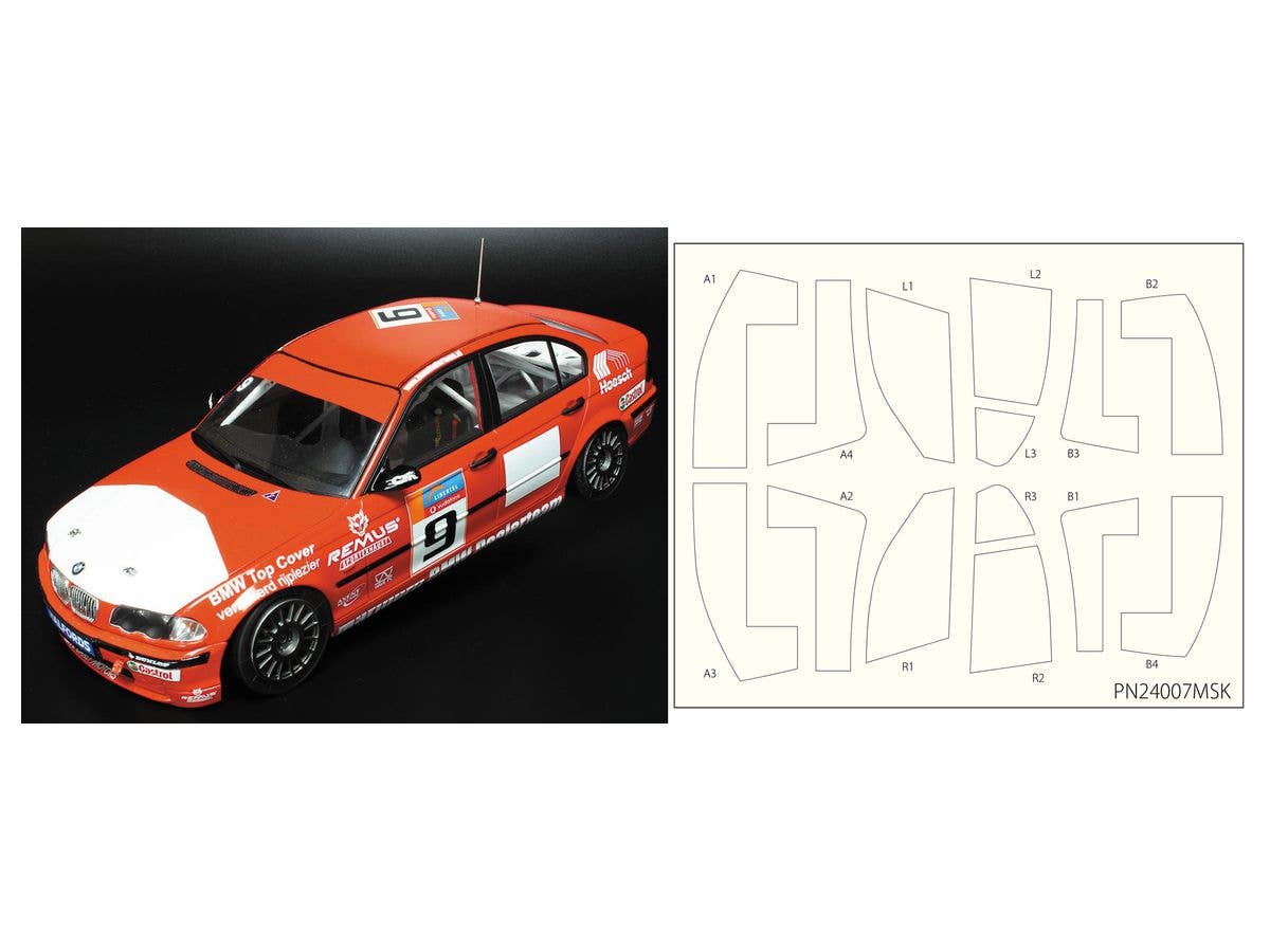 Racing Series BMW 320i E46 DTCC Touringcar Race 2001 Winner With Masking Sheet