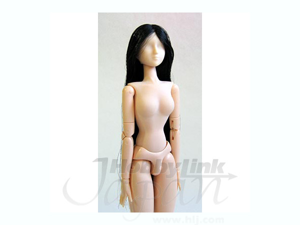 27cm Female Hair Implant Head 02 Whitey (Black)