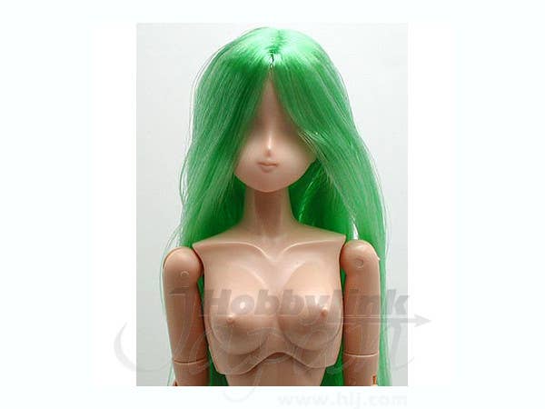 27cm Female Hair Implant Head 04 Natural (Green)