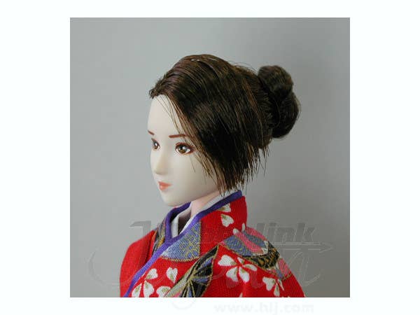 27cm Female Kimono Hair Upward Bun Type (Whitey)