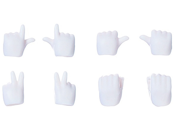 Obitsu 11 Hand Parts Set A (Pure White) (11AC-D01PW)