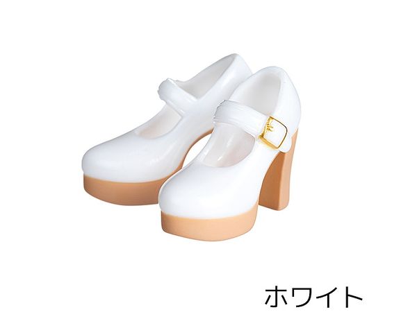 Heel Strap Shoes White
