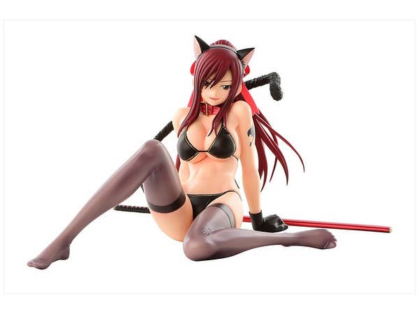 Fairy Tail: Erza Scarlet Black Cat Gravure Style