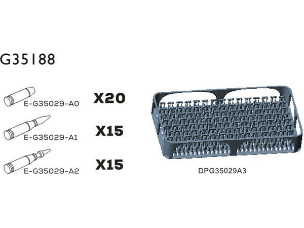 NATO 25mm Ammunition set