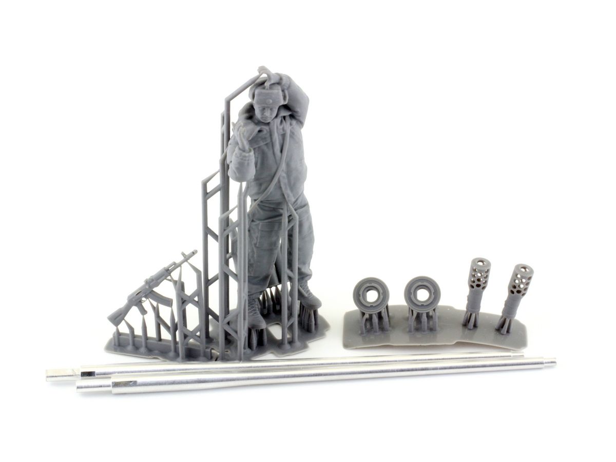 ZSU-57-2 SPAAG 57mm Barrel with figure (for Trumpeter)