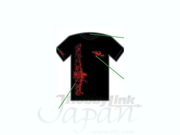 Yamato Rebirth Original Design T-Shirt Black Side View