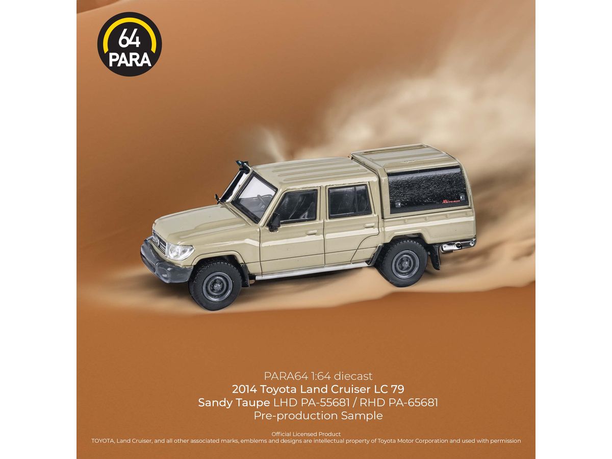 Toyota Land Cruiser Dbl Cab LC79 2014 Sandy Taupe (LHD) with canopy