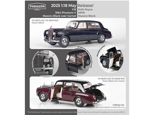 Rolls Royce Phantom V Mason's Black Rhd