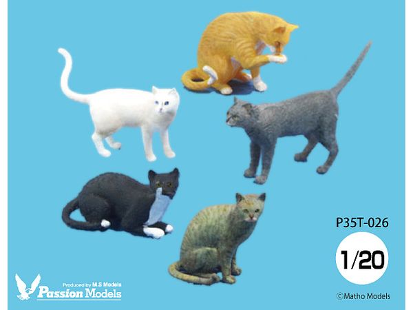 Set Of 5 Cats Approved By Cat Lovers