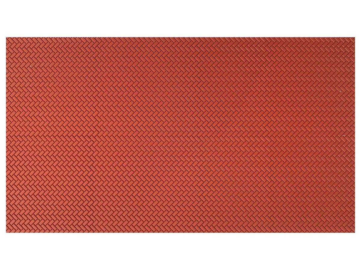 Virus Material Pack OO / HO Scale Herringbone Pattern Plate (Plastic 130 x 75mm 4 Sheets Set)