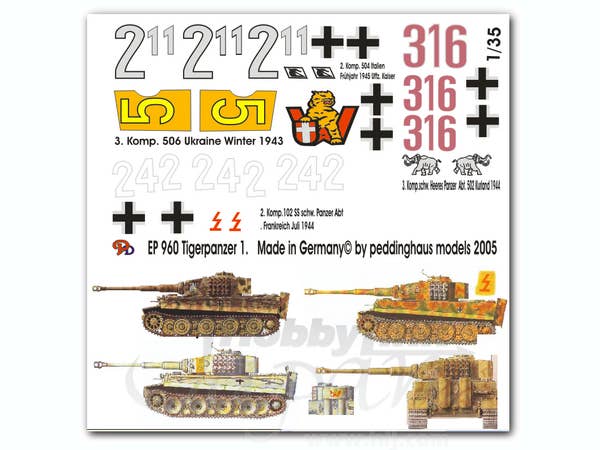 Tiger I Tanks Set No. 1 | HLJ.com