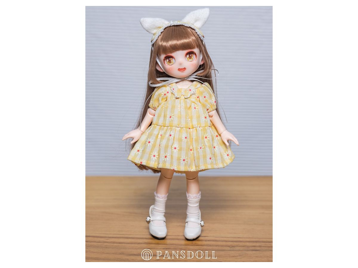 Candy House Series Paris Yellow Check Dress