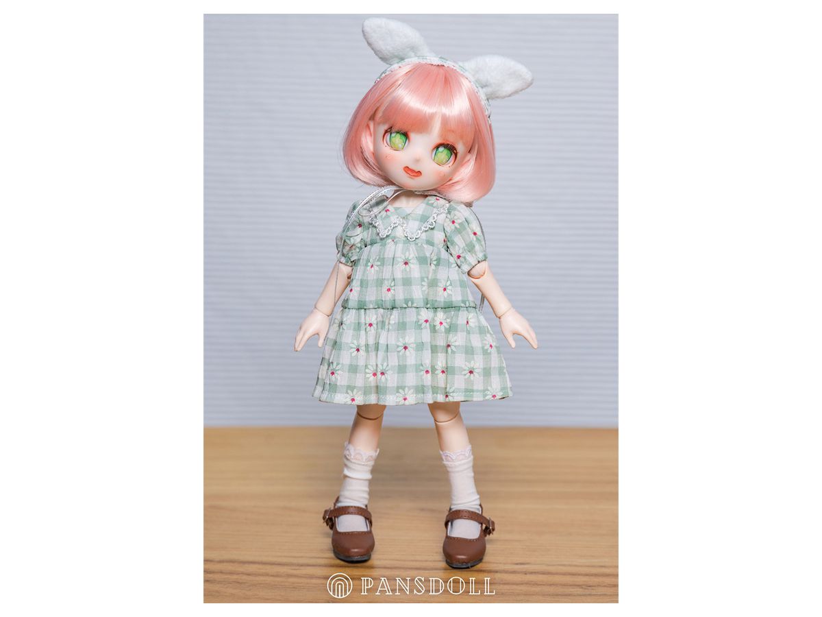 Candy House Series Paris Green Check Dress