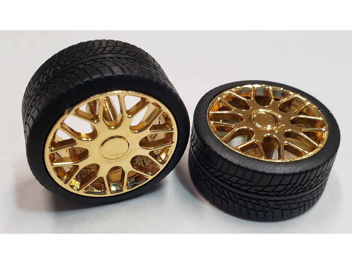 Beamer Rim Gold Plated Specification Set of 4 with Tires