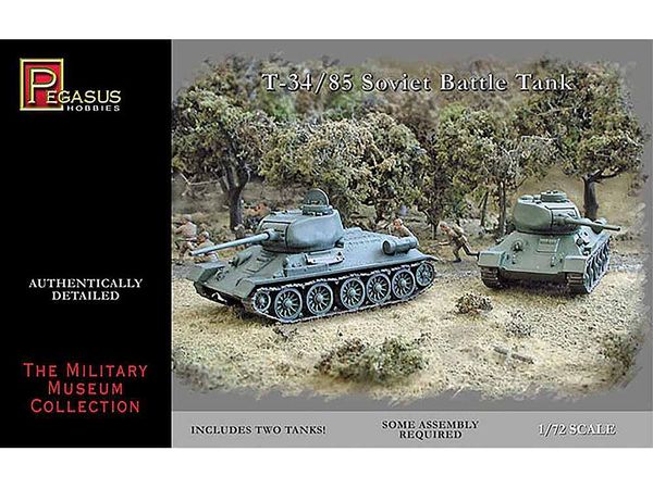 WW.II Soviet Army T-34/85 (2-car set)