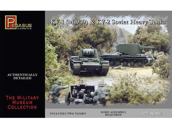 WW.II Soviet Army Heavy Tank KV-1 & KV-2 Set