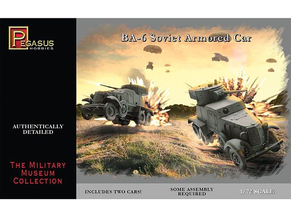 WW.II Soviet Army BA-6 Armored Vehicle (Set of 2)