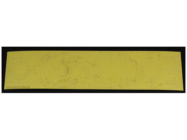 USN Battleship USS Massachusetts Deck Masking Sheet (for Pit-Road)